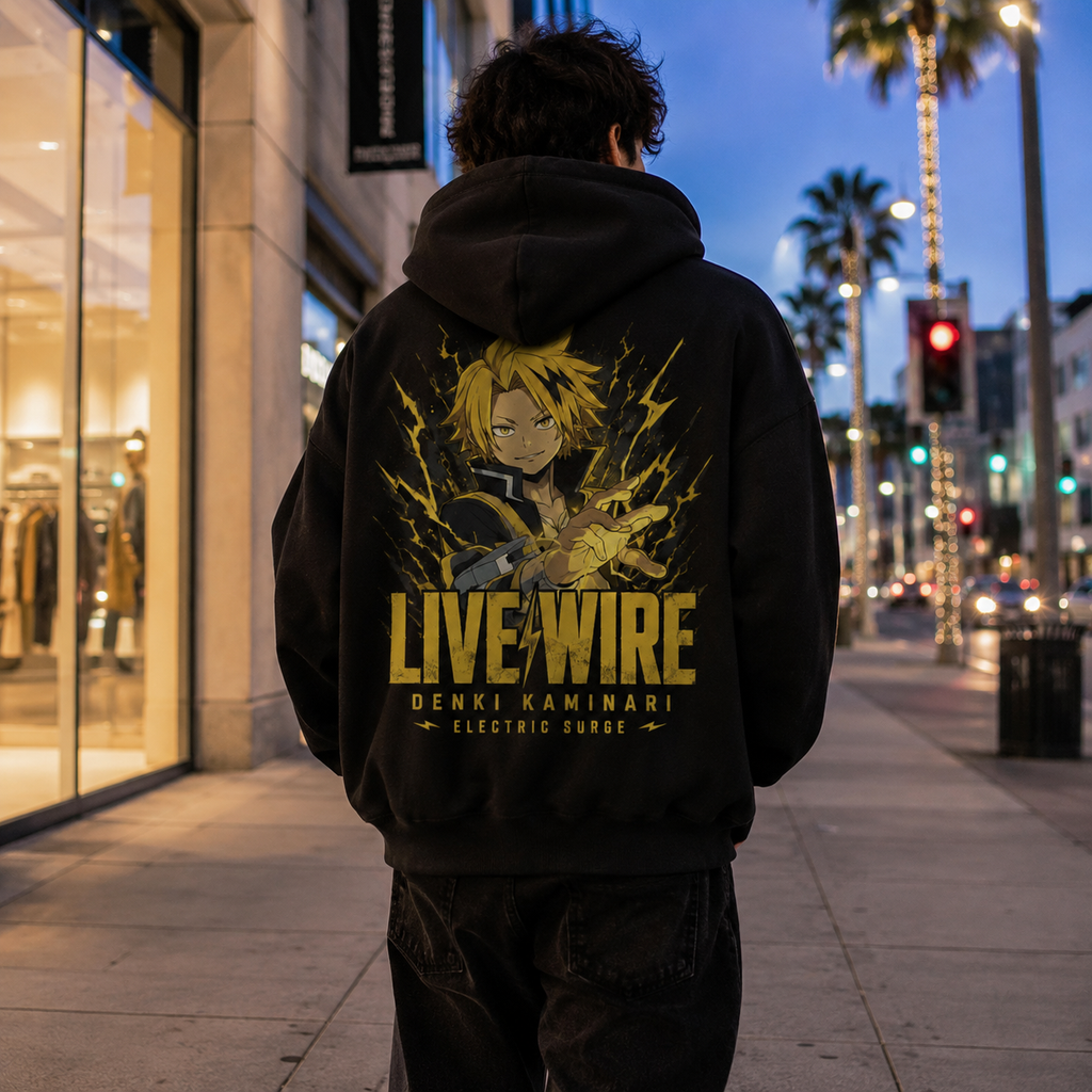Denki Kaminari My Hero Academia Anime Hoodie - Live Wire