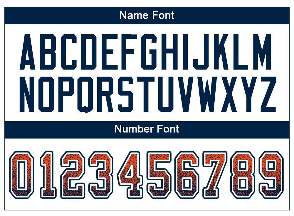 Custom Football Jersey - Orange Navy-White Drift Fashion