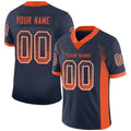 Custom Football Jersey - Navy Orange-White Drift Fashion