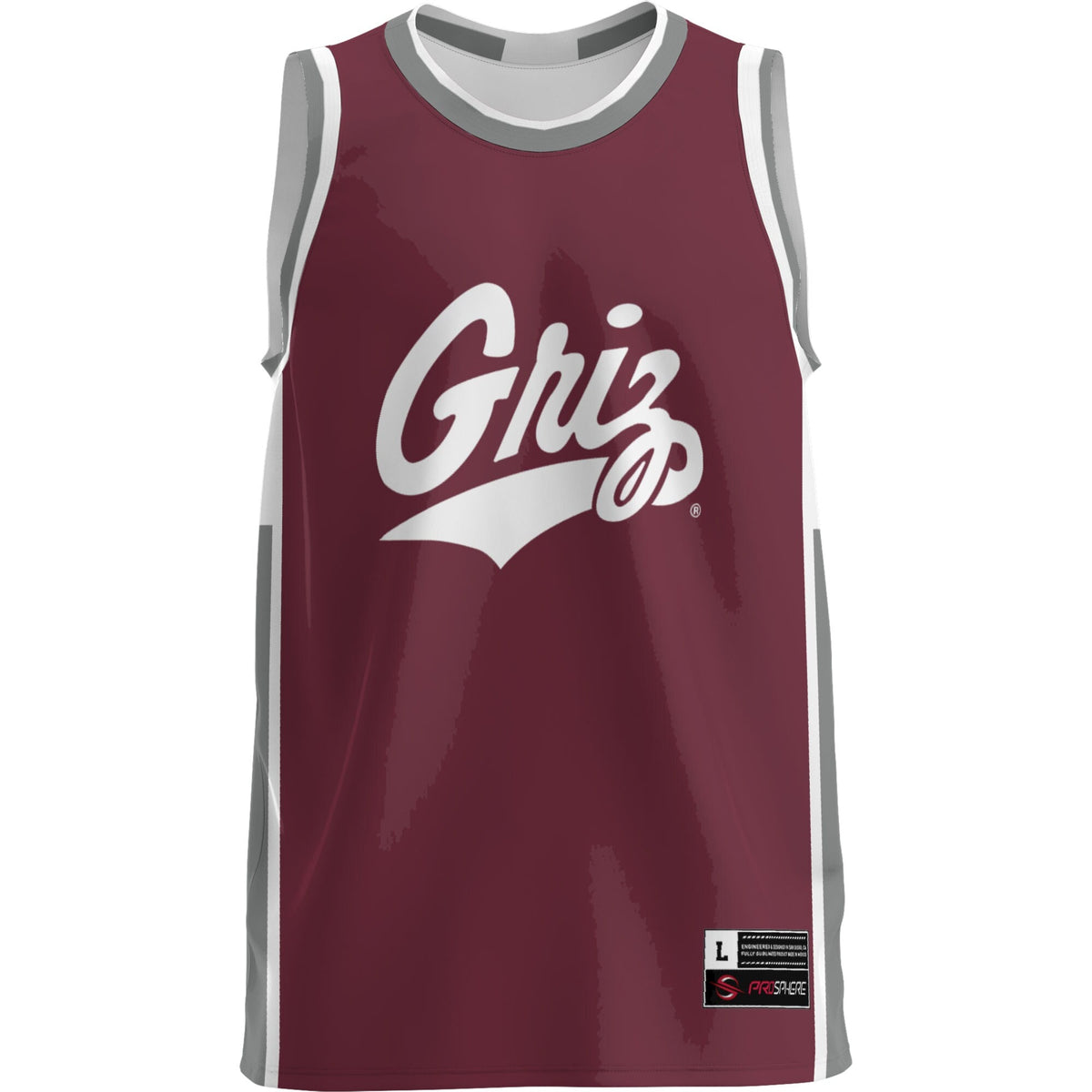 Montana Grizzlies Lightweight Basketball Jersey - Maroon