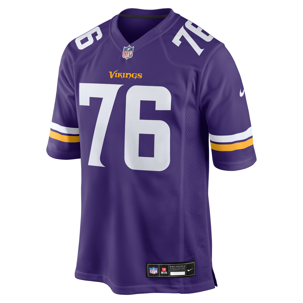 Minnesota Vikings Will Fries Purple Team Game Football Jersey