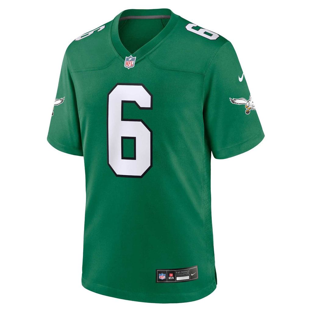 Philadelphia Eagles DeVonta Smith Kelly Green Alternate Game Player Football Jersey