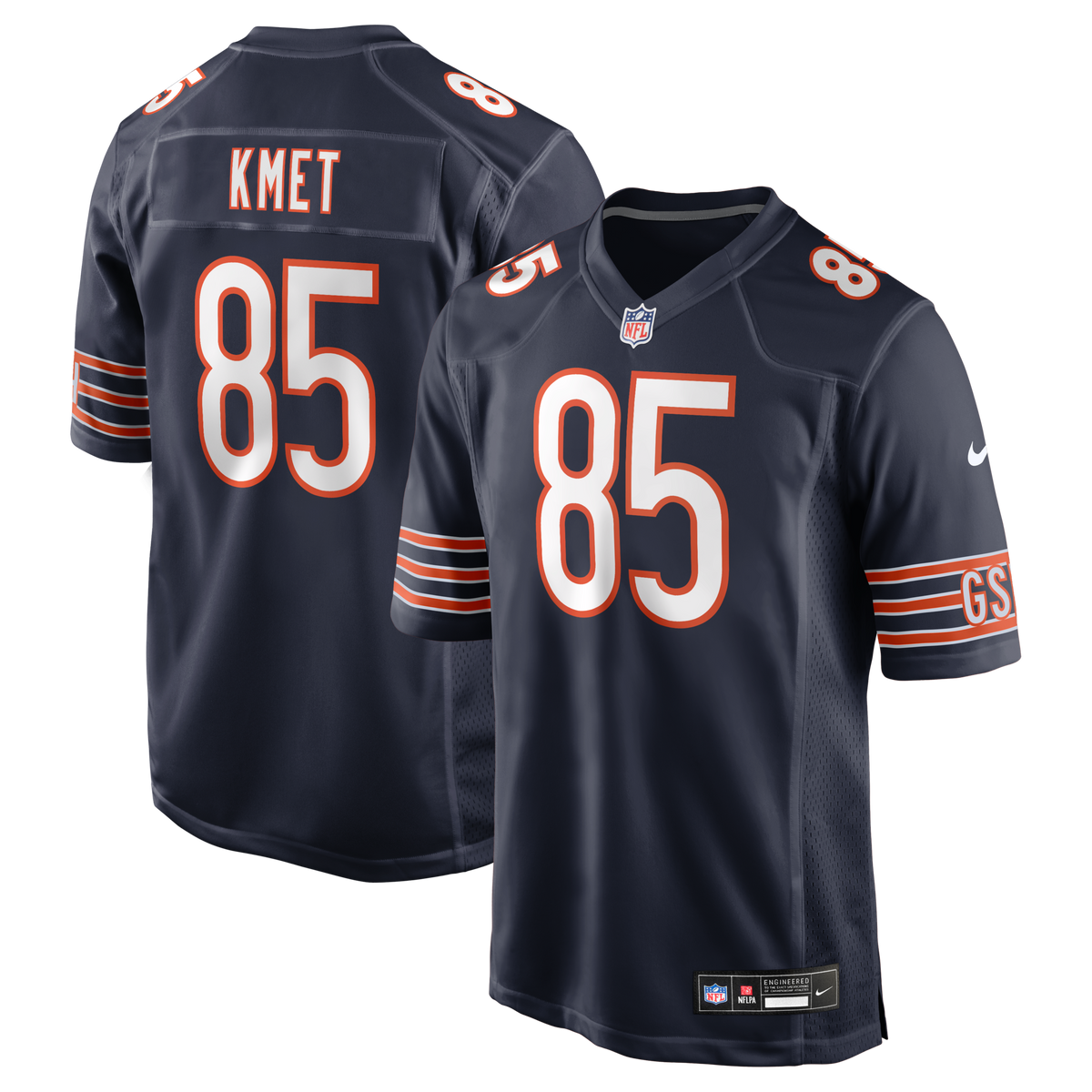 Chicago Bears Cole Kmet Navy Player Game Football Jersey