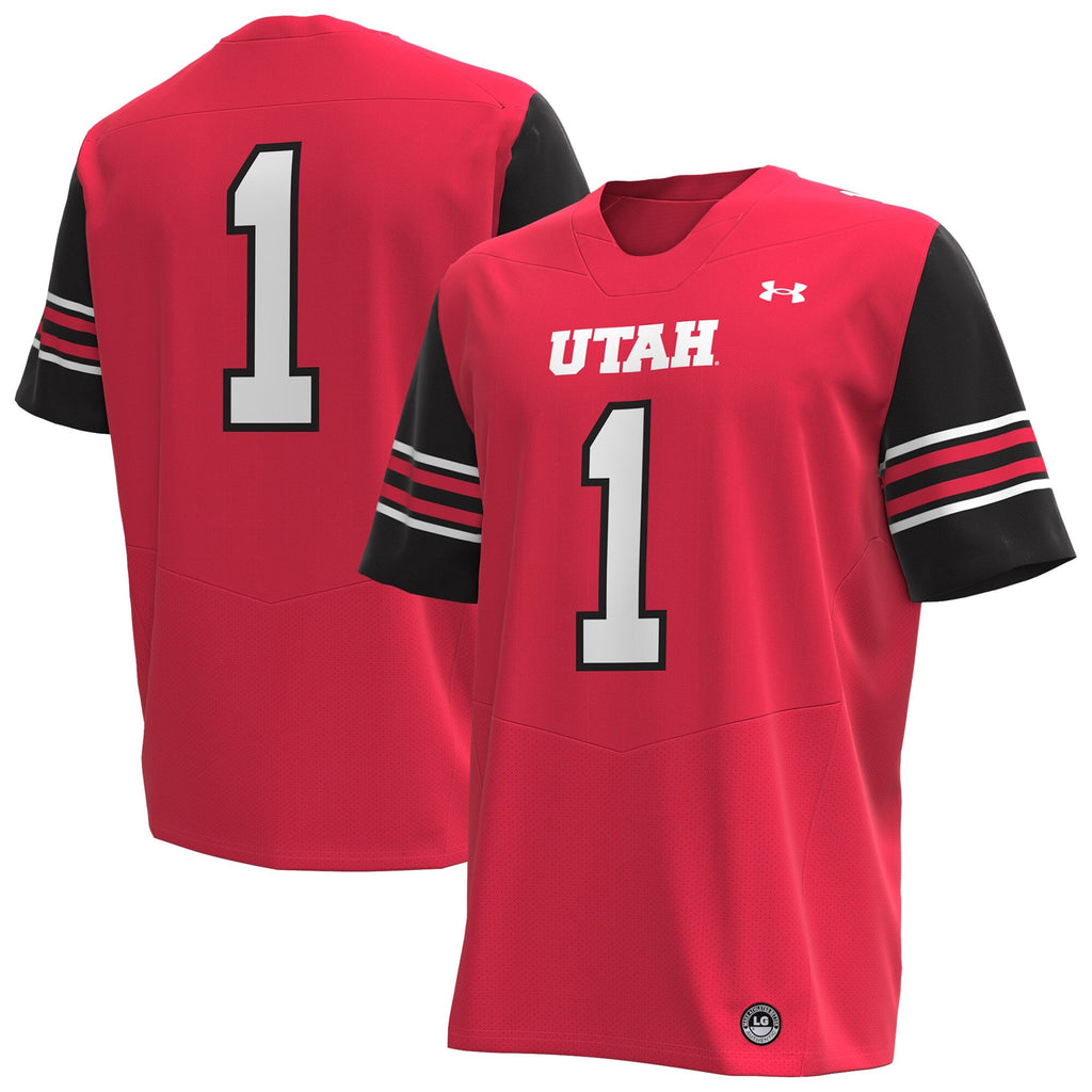 #1 Red Utah Utes Replica Football Jersey