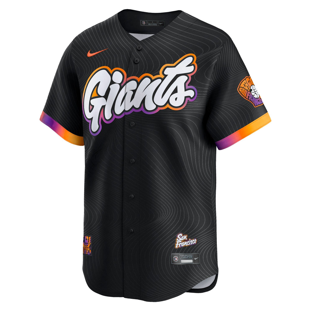 San Francisco Giants Anthracite 2025 City Connect Limited Baseball Jersey
