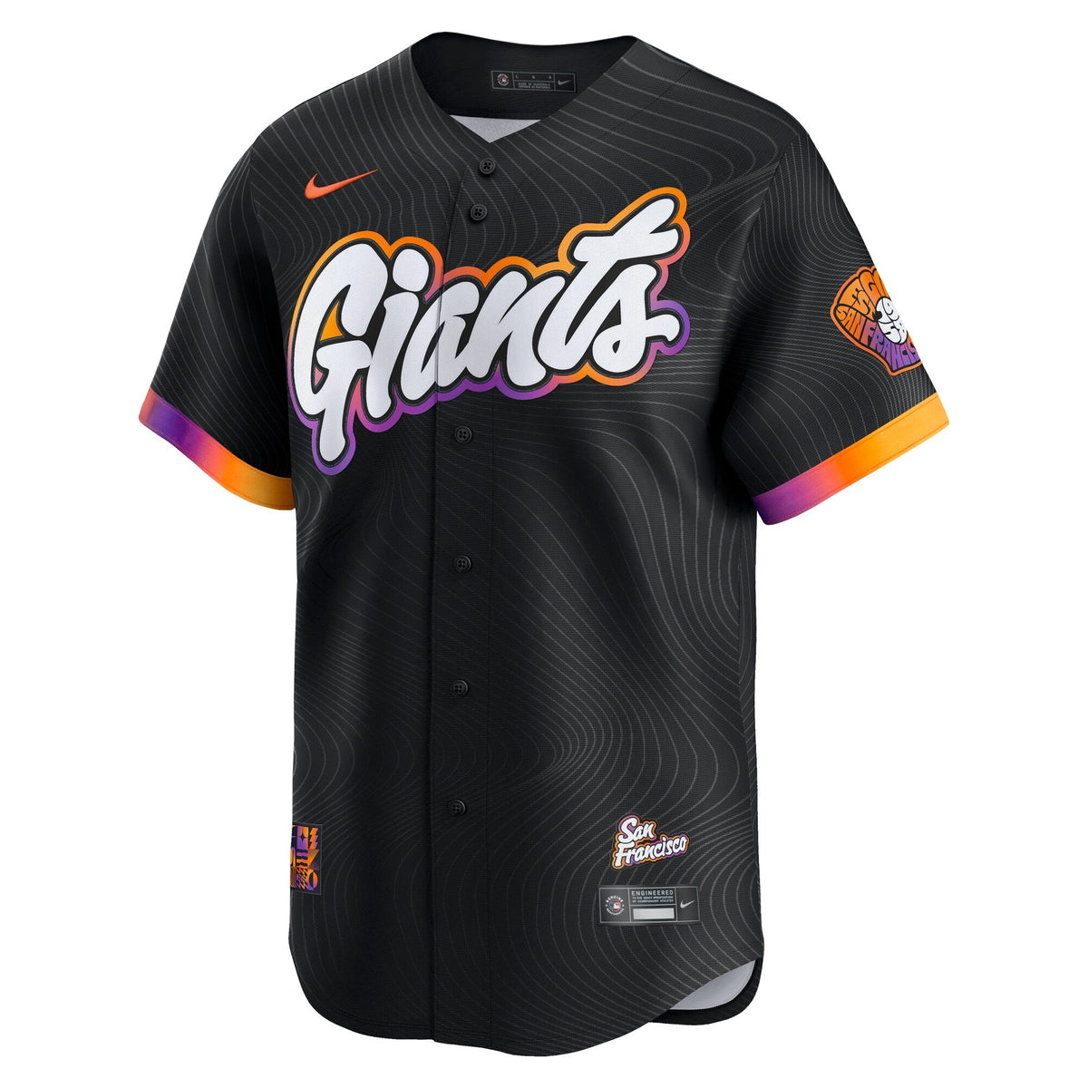 San Francisco Giants Anthracite 2025 City Connect Limited Baseball Jersey