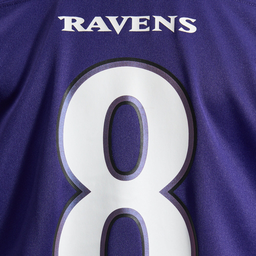Baltimore Ravens Lamar Jackson Purple Team Game Football Jersey