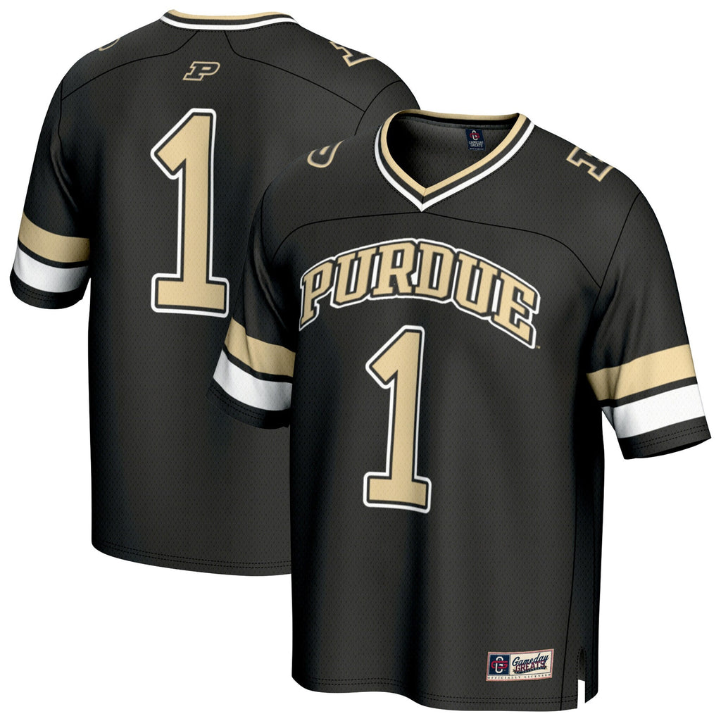 #1 Purdue Boilermakers Collegiate Football Fashion Jersey - Black