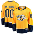 Nashville Predators Gold Home Breakaway Custom Hockey Jersey