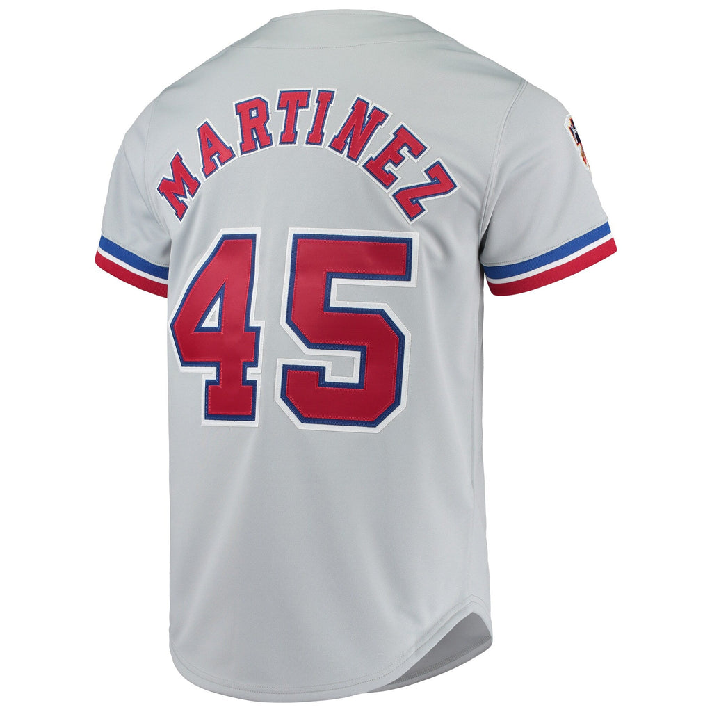 Montreal Expos Pedro Martinez Gray Cooperstown Collection Baseball Jersey