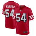 San Francisco 49ers Fred Warner Scarlet Alternate Game Football Jersey