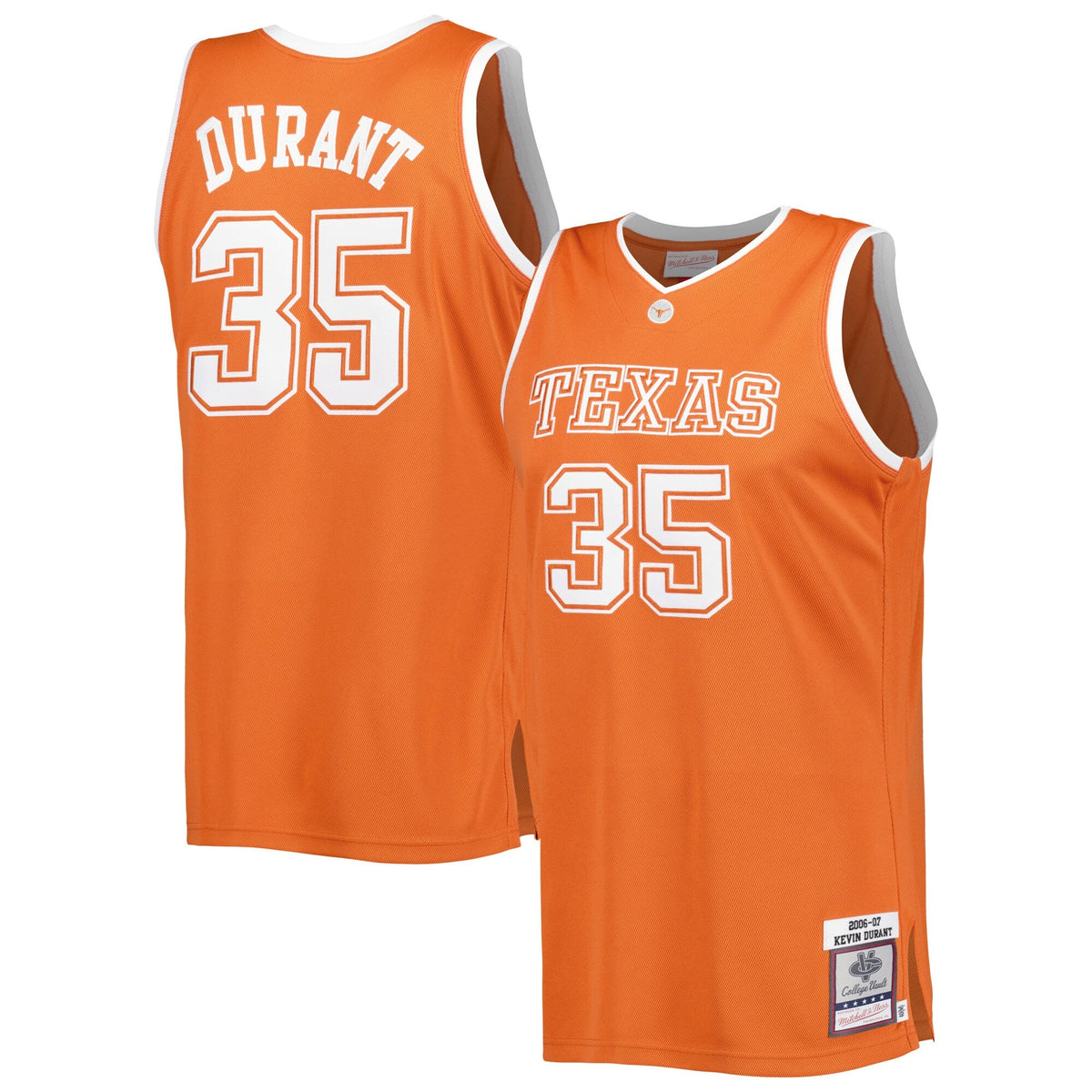 Kevin Durant Texas Longhorns 2006/07 Throwback Jersey - Burnt Orange