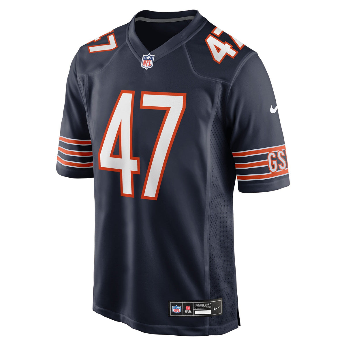 Chicago Bears Ruben Hyppolite II Navy Team Game Football Jersey