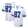 Dallas Cowboys Jake Ferguson White Game Football Jersey