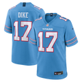 Tennessee Titans Chimere Dike Light Blue Team Game Football Jersey