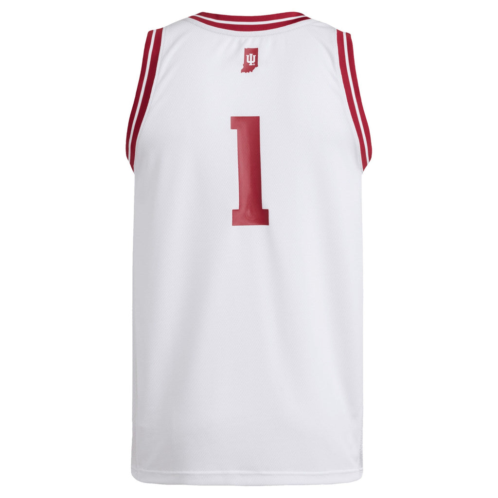 #1 White Indiana Hoosiers Replica Swingman Jersey