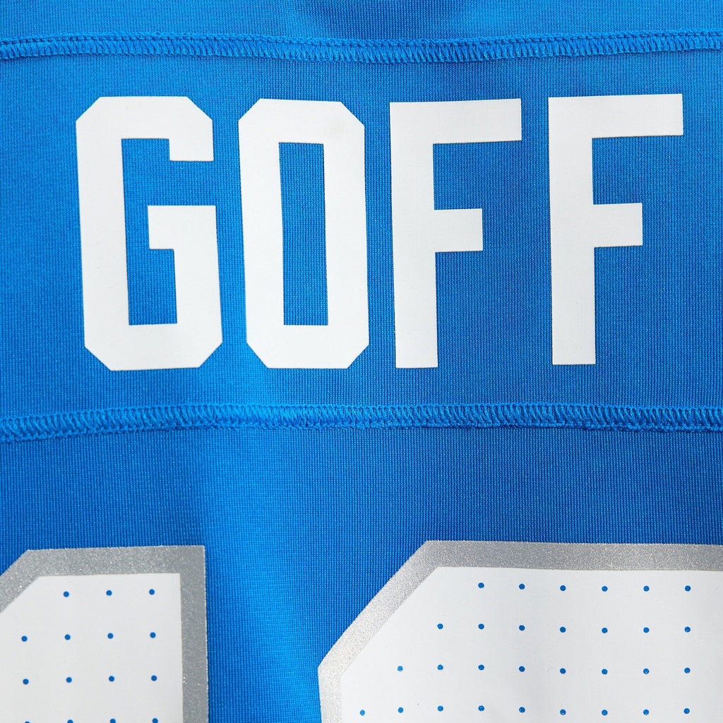 Detroit Lions Jared Goff Blue Game Football Jersey
