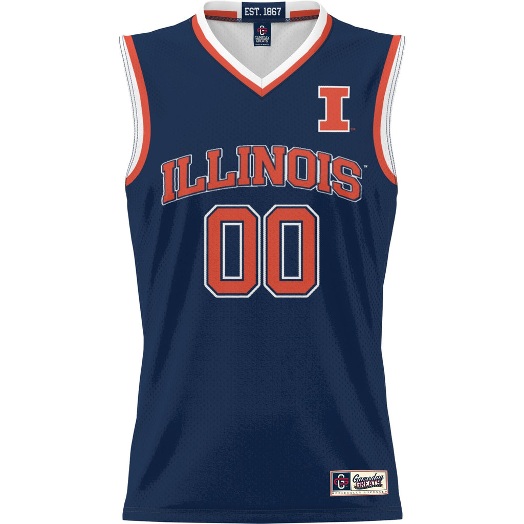 Illinois Fighting Illini Lightweight NIL Pick-A-Player Basketball Jersey - Navy