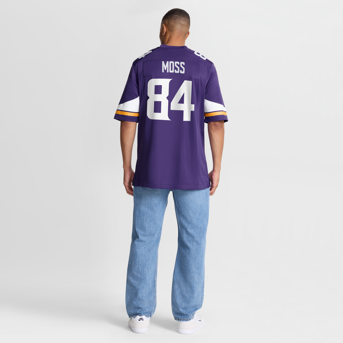 Minnesota Vikings Randy Moss Purple Game Retired Player Football Jersey