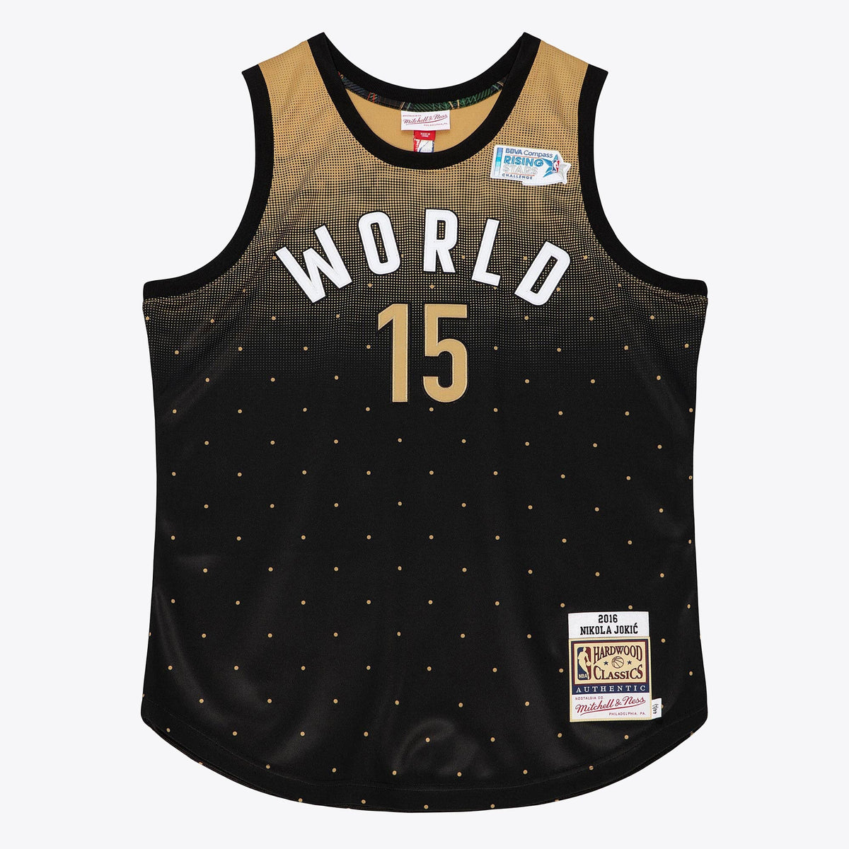 NBA Nikola Jokic 2016 World Jersey All-Star - Black/Gold - Style 204329421