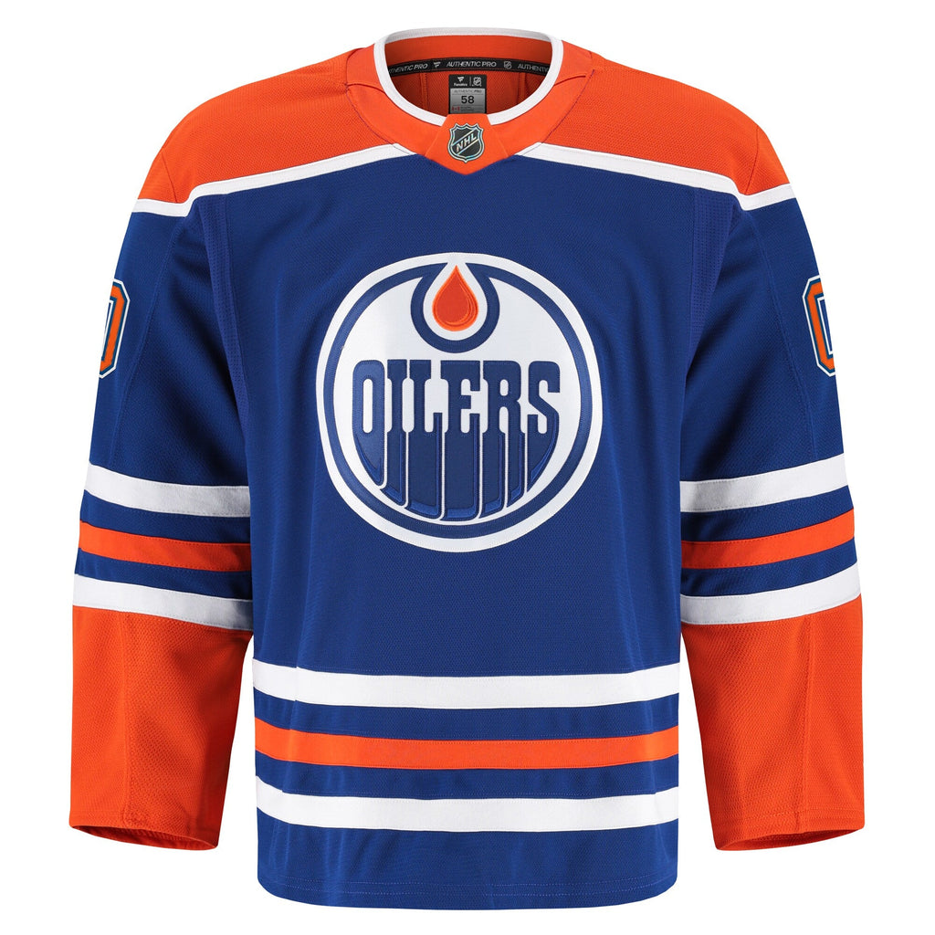 Edmonton Oilers Royal Home Pro Custom Jersey
