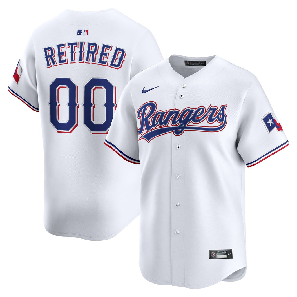 Texas Rangers White Home Limited Pick-A-Player Retired Roster Baseball Jersey