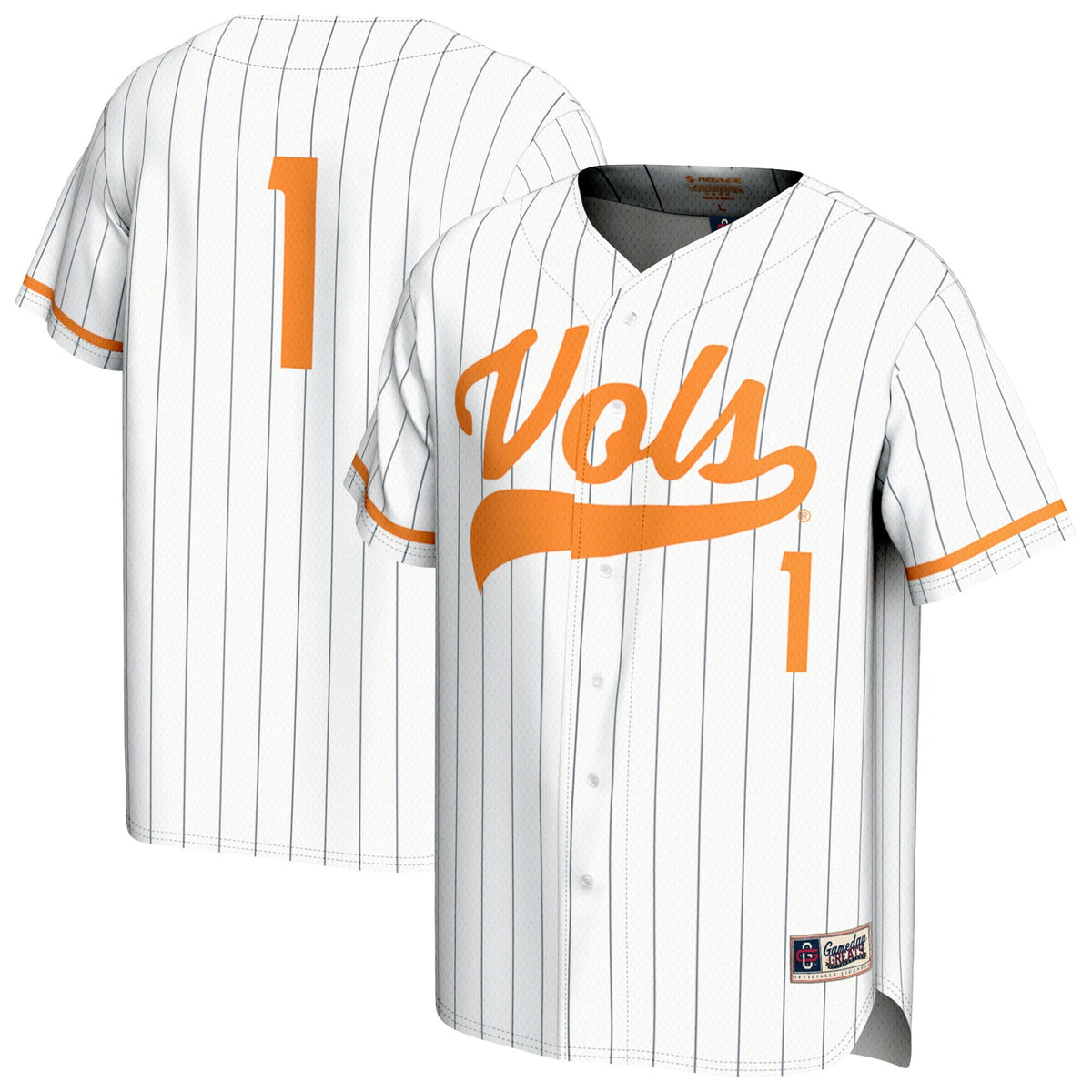 White Tennessee Volunteers Softball Lightweight Fashion Jersey
