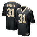 New Orleans Saints Jordan Howden Black Team Game Football Jersey