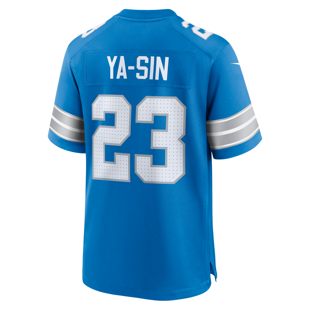 Detroit Lions Rock Ya-Sin Blue Team Game Football Jersey