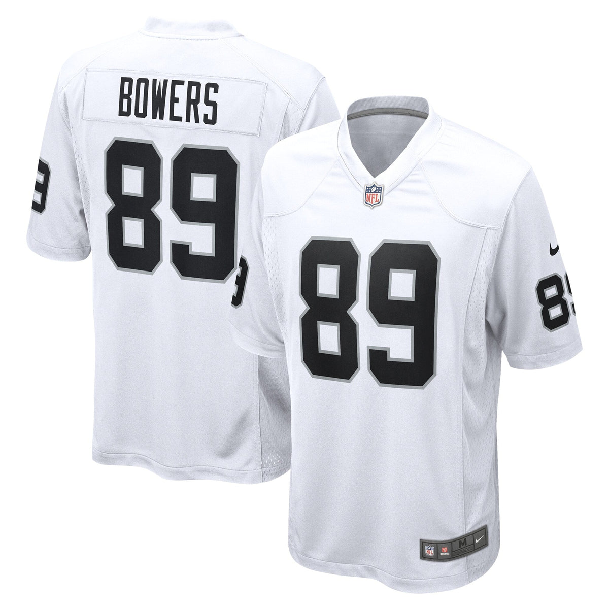 Las Vegas Raiders Brock Bowers White Game Football Jersey