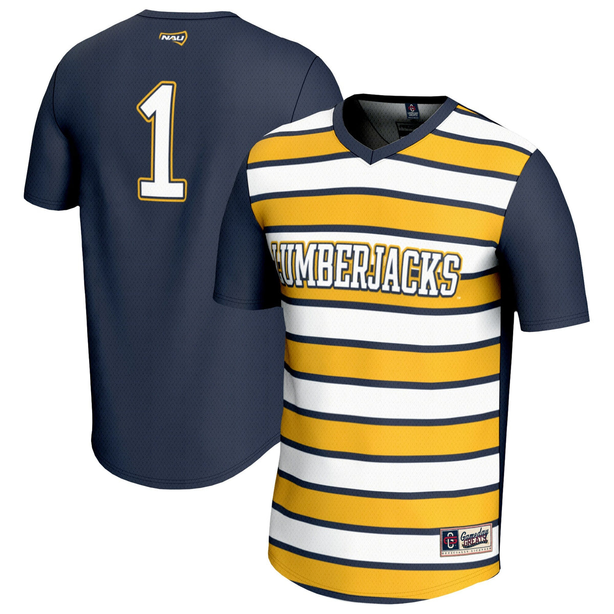 #1 Northern Arizona Lumberjacks Lightweight Soccer Fashion Jersey - Navy