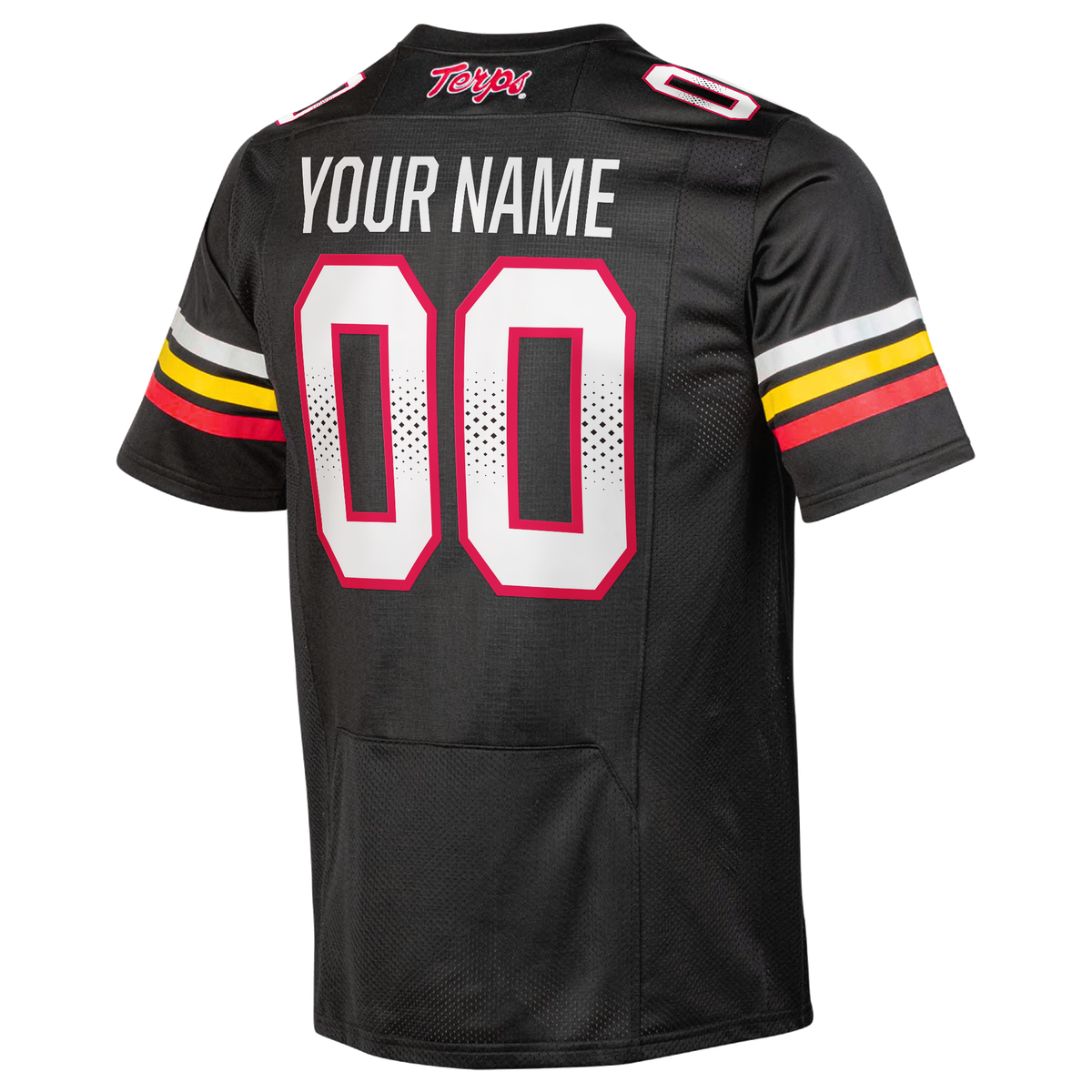 Maryland Terrapins Custom Replica Football Jersey - Black - Style 200844392