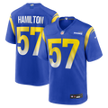 Los Angeles Rams Ty Hamilton Royal Team Game Football Jersey