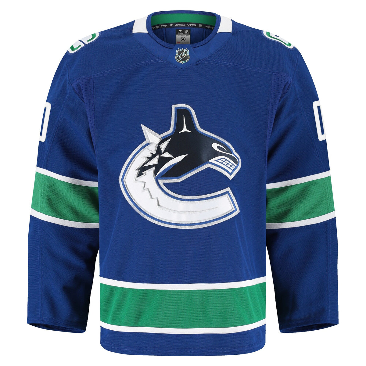 Vancouver Canucks Blue Home Pro Custom Jersey