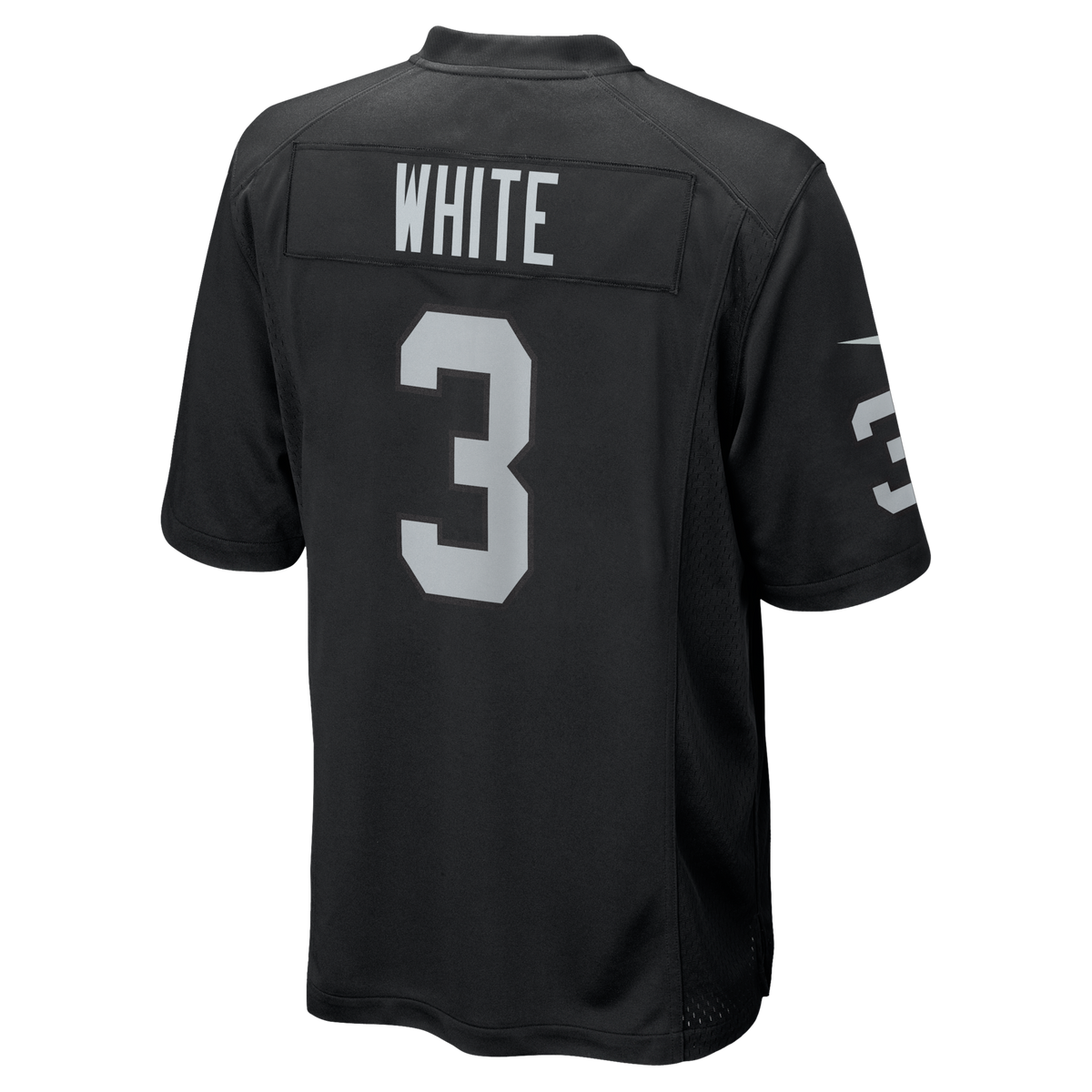 Las Vegas Raiders Zamir White Black Team Game Football Jersey