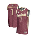 #1 Florida State Seminoles Lightweight Highlight Print Basketball Jersey - Garnet