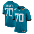 Jacksonville Jaguars Cole Van Lanen Teal Game Player Football Jersey
