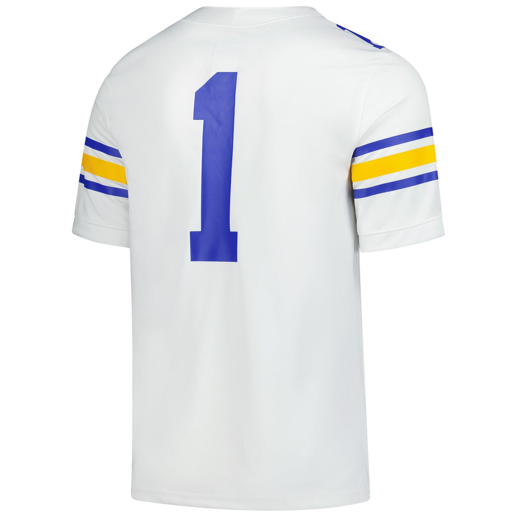#1 White Cal Bears Alternate Game Football Jersey
