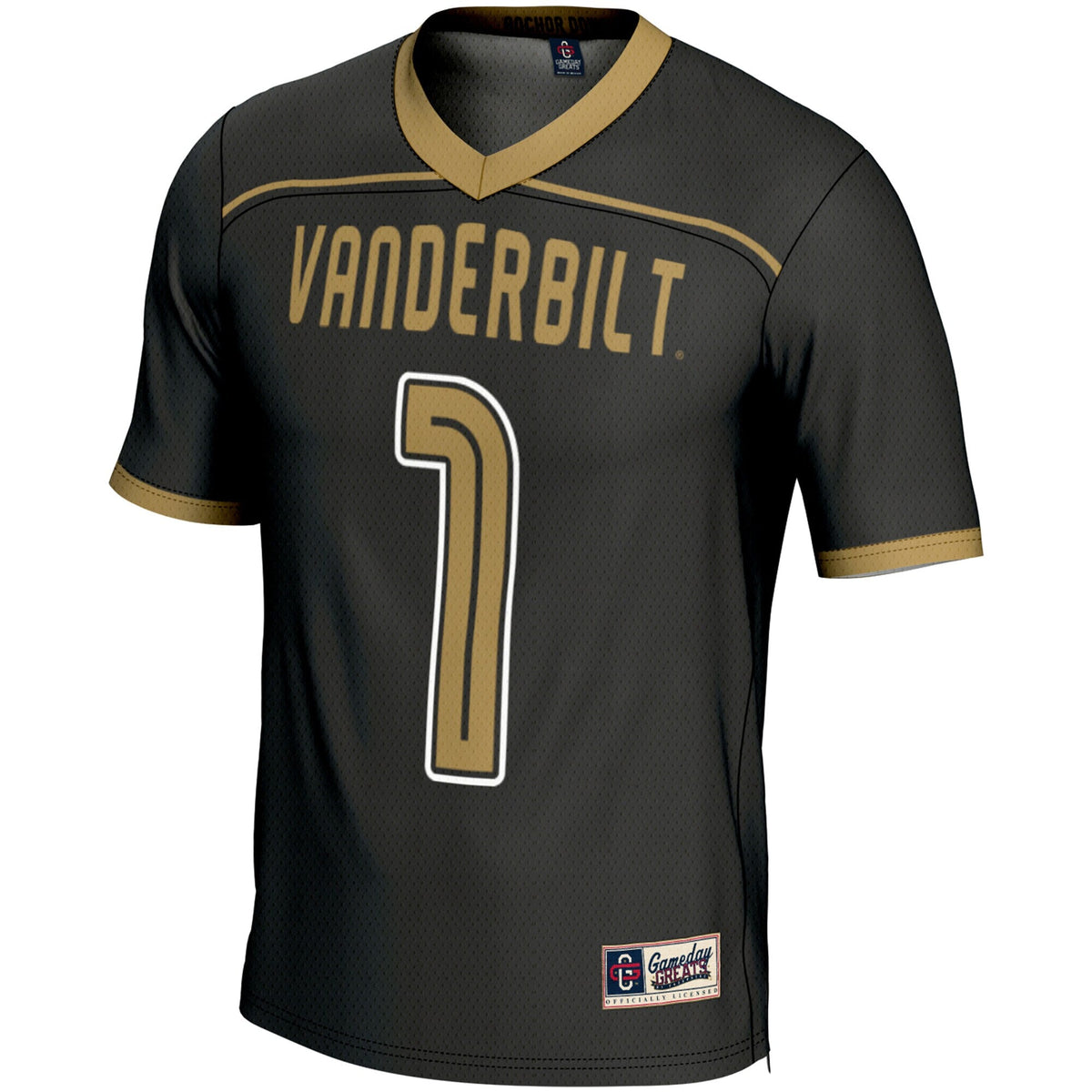 #1 Vanderbilt Commodores Lightweight Lacrosse Jersey - Black