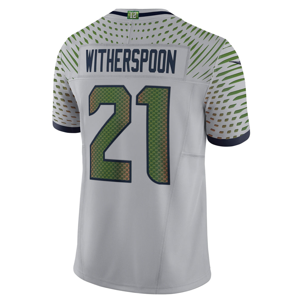 Seattle Seahawks Devon Witherspoon Wolf Gray 2025 Rivalries Collection Stitched Limited Football Jersey