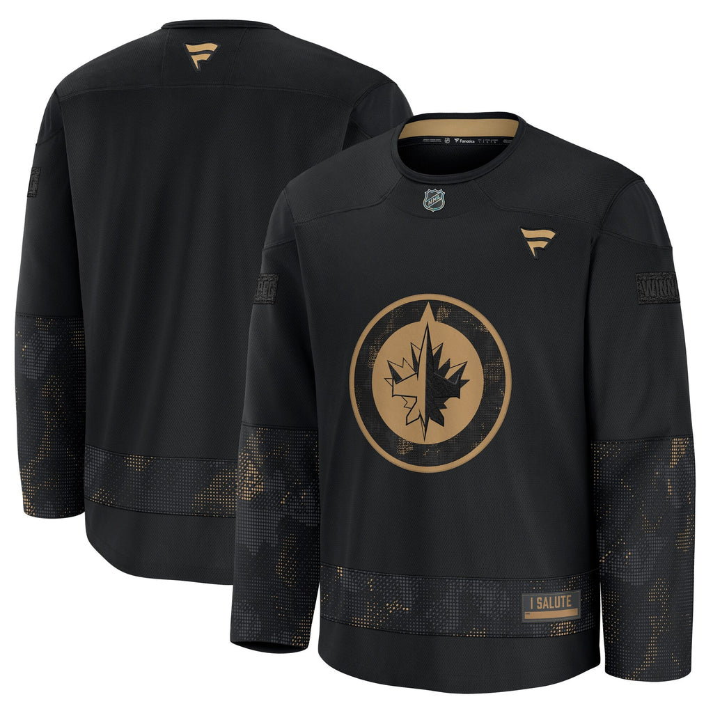 Winnipeg Jets Black 2024 Military Appreciation Practice Jersey