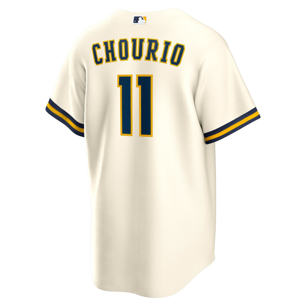 Milwaukee Brewers Jackson Chourio Cream Home Replica Baseball Jersey
