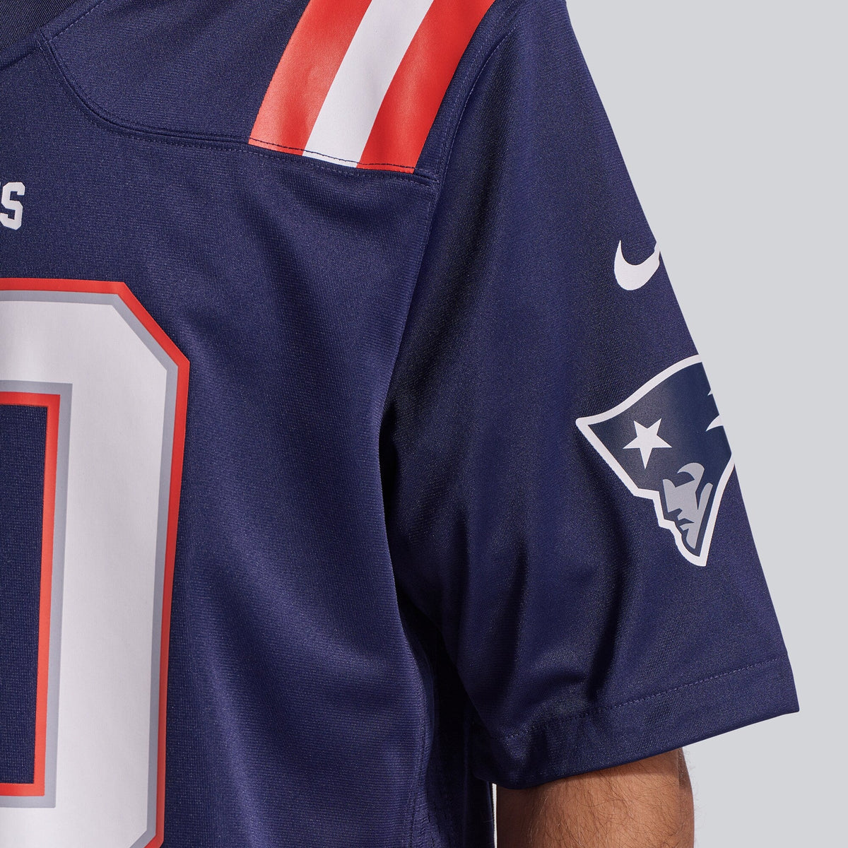 New England Patriots Drake Maye Navy Player Game Football Jersey