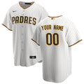 San Diego Padres White Home Replica Custom Baseball Jersey