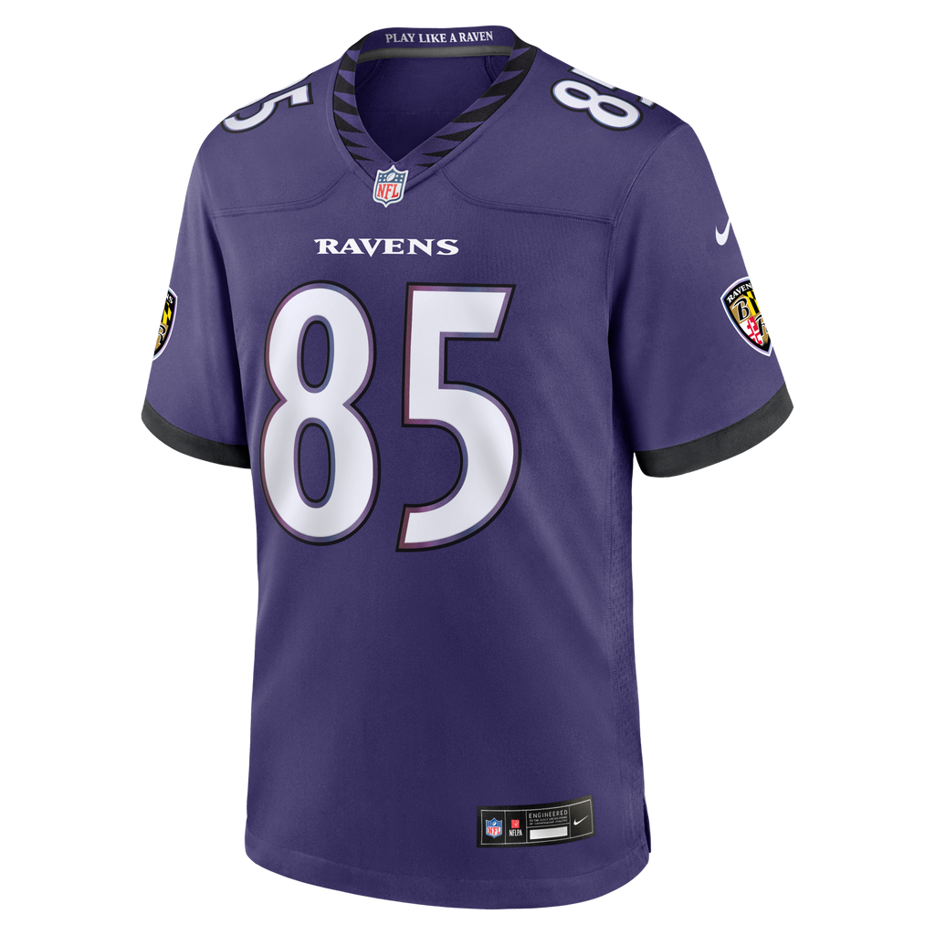 Baltimore Ravens Josh Cuevas Purple Team Game Football Jersey