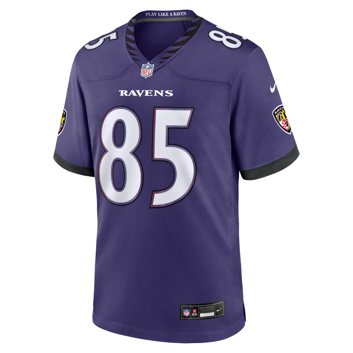 Baltimore Ravens Josh Cuevas Purple Team Game Football Jersey