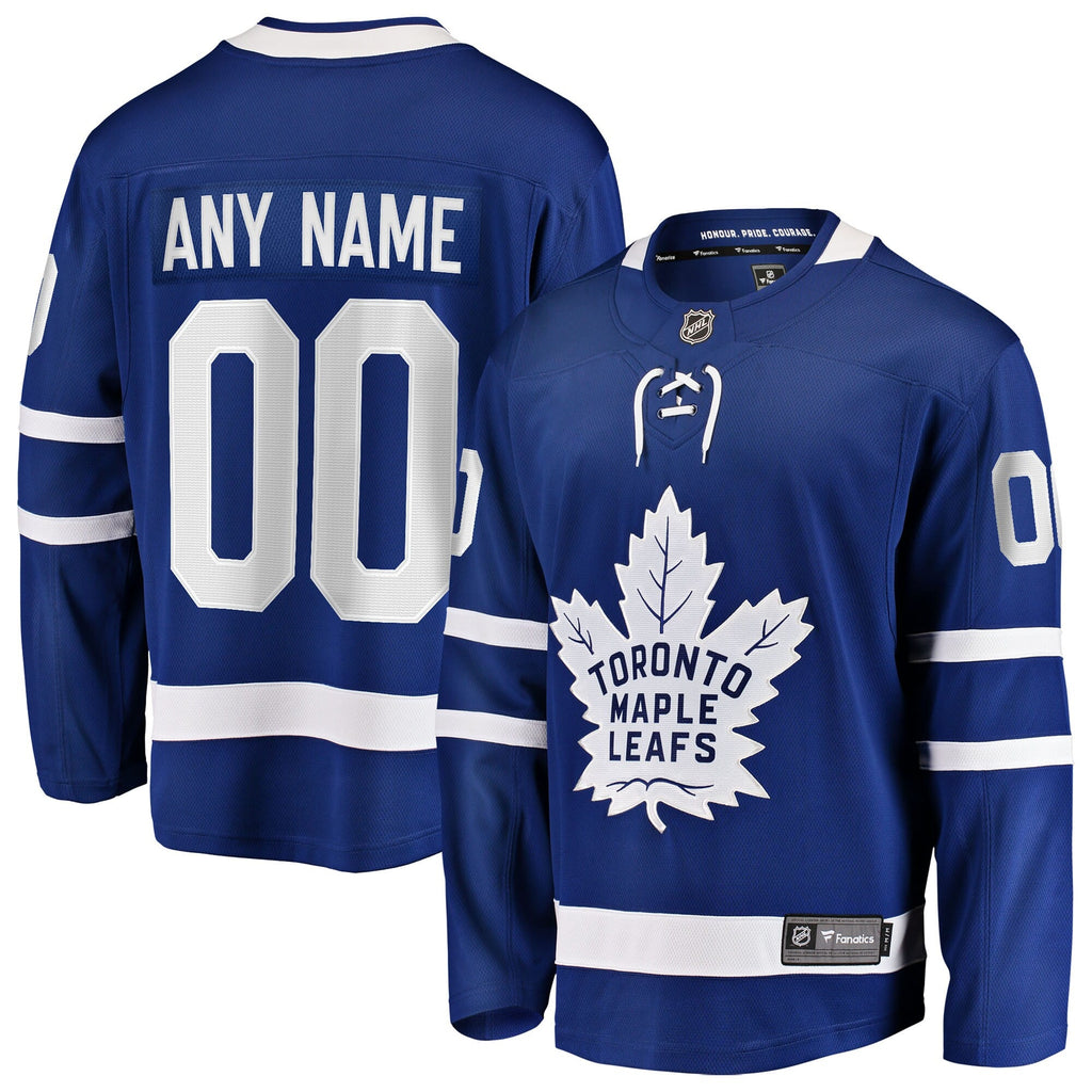 Toronto Maple Leafs Blue Home Breakaway Custom Hockey Jersey