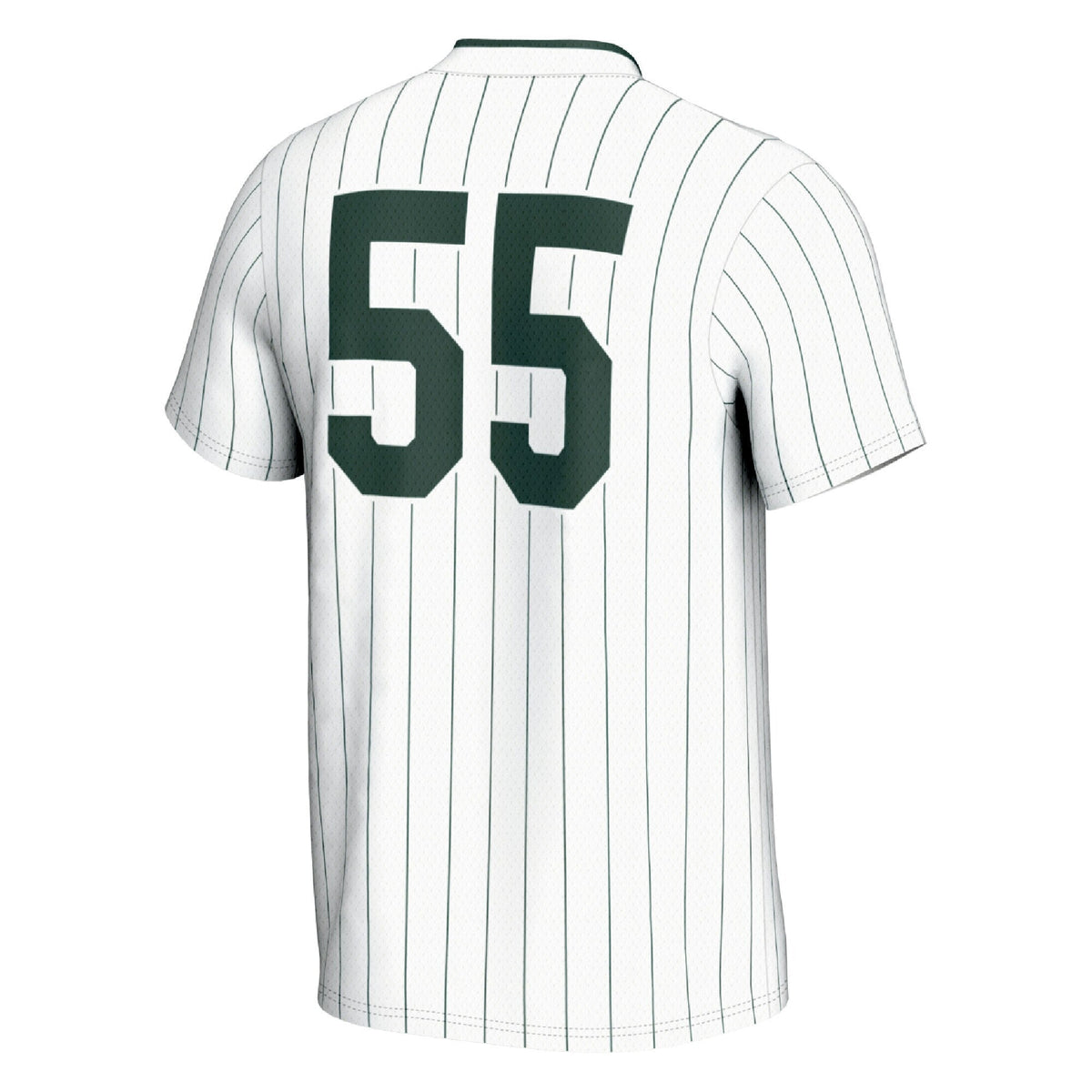 #1 Michigan State Spartans Lightweight Softball Fashion Jersey - White