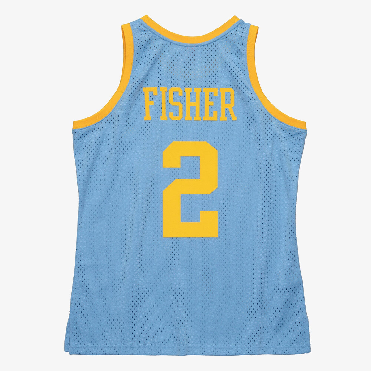 Los Angeles Lakers Derek Fisher 2001 Swingman Jersey - Columbia Blue