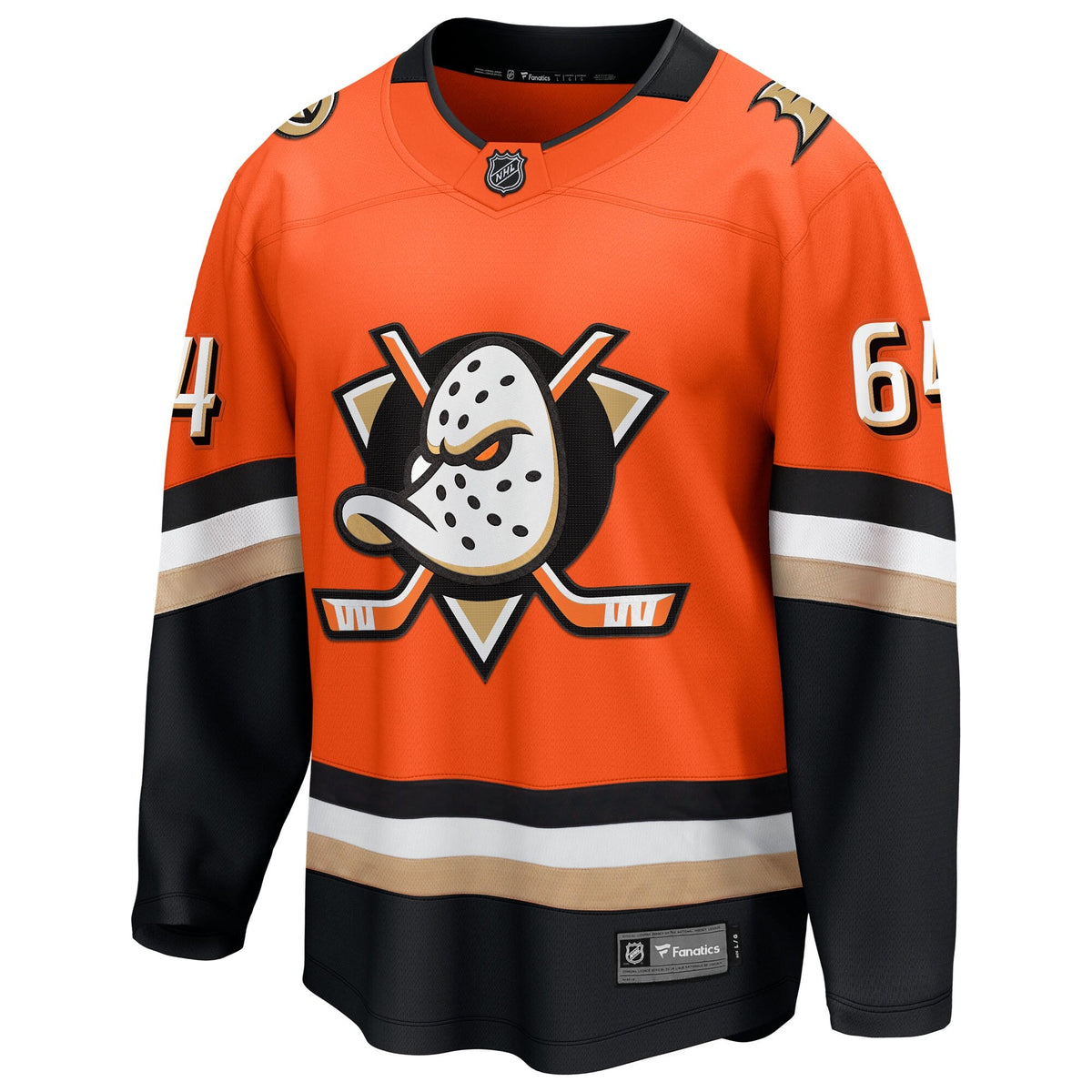 Anaheim Ducks Mikael Granlund Orange Home Breakaway Hockey Jersey
